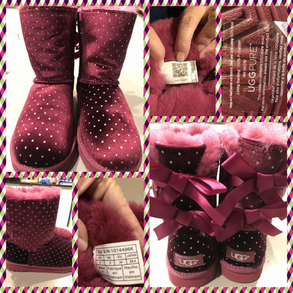 UGG Other - 🎉HP🎉BNWOTAUTHENTIC Ugg BaileyBow Girls Starlight